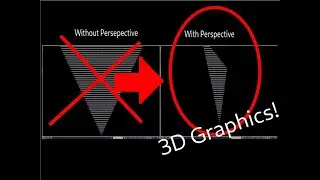 Ncurses 3D Render Engine Tutorial: pt 9 (Perspective Projection) Milestone!!