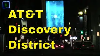 Akard St to Downtown Dallas Projection Screen AT&T Discovery District TX USA - Channel Jamesss Today