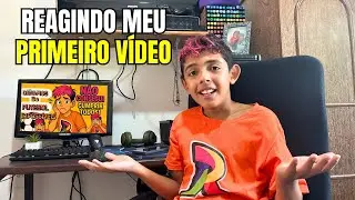 REAGINDO AO MEU PRIMEIRO VÍDEO NO YOUTUBE *que mico 