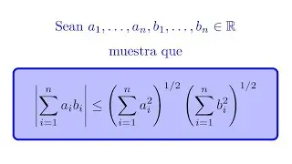 Demostración de la Desigualdad de Cauchy-Schwartz