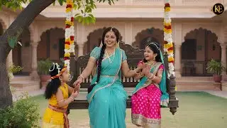 झूले पर माँ यशोदा संग नन्हे कृष्ण की मस्ती || यशोमती मैया के नंदलाल || Shree Krishan Leela