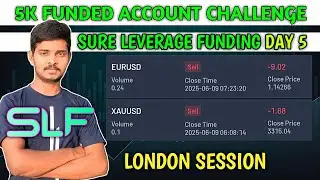 🚀🤑 SURE LEVERAGE FUNDED CHALLENGE DAY 5 - $10.70 LOSS | FOREX TRADING#forex #xauusd