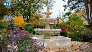 A three-tier pure nature marble water fountain custom-made for German guests in end factory price