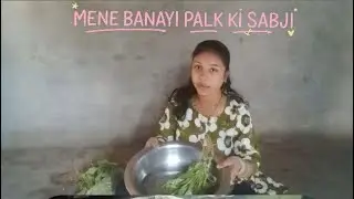 Mene Aaj palk ki sabji banayi #youtube #vairalvideo #volg #khushbu dreams life 7