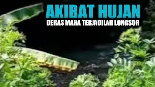 HUJAN DERAS MENYEBABKAN LONGSOR DI JALAN DESA LEBAKHERANG KECAMATAN CIWARU KUNINGAN JAWA BARAT