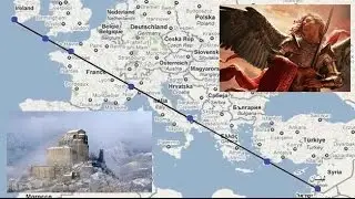 The mysterious straight line that unites seven shrines dedicated to St  Michael: coincidence?