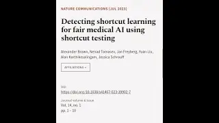 Detecting shortcut learning for fair medical AI using shortcut testing | RTCL.TV