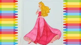 Coloring Disney's Sleeping Beauty Dancing!