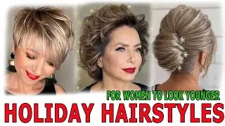30 best holiday hairstyles and hair color ideas for women over 30-40, according to celebrities.