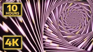 4K TRIPPY Background Relaxation Screensaver Colorful Video WRAPPED TUNNEL LOOP Color CHANGE