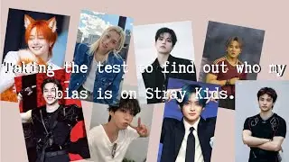 Taking the test to find out who my bias is on Stray Kids.