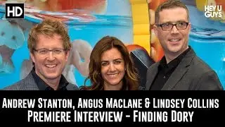 Andrew Stanton, Angus Maclane & Lindsey Collins Premiere Interview - Finding Dory