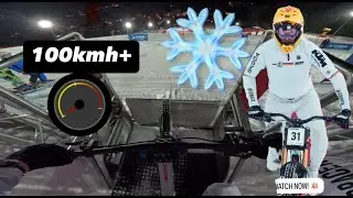 100kmh+ UCI SNOW MOUNTAINBIKE WORLDCHAMPS The fastest I ever went on my Mountainbike
