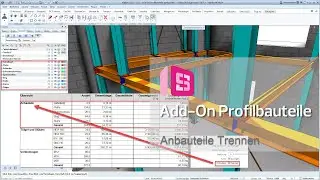 ALLPLAN Add-On Profilbauteile | Anbauteile Trennen