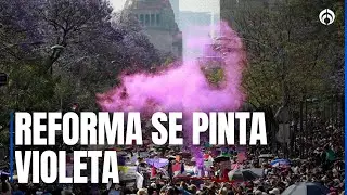 As&iacute; se vive el 25N en CDMX: Marcha por la eliminaci&oacute;n de la violencia contra las mujeres