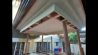 Working on sealing the Canopy Extension to the Gazebo