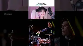 Korean Girl Falls for This Handsome Drummer&rsquo;s Performance 😳🔥 #emilvergo #drums #reaction