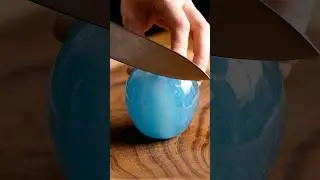 Transparent  blue apple 💙ASMR vibes, and food-art lovers.