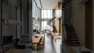 Dream Duplex Living Room | Double-Height Luxury & Dining Space