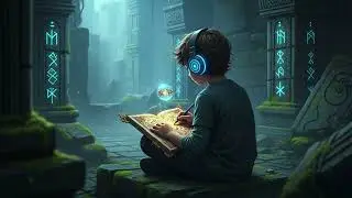 Lost in ancient texts within a misty forest temple 🌲 (Mythic Lofi Focus) #lofi #study