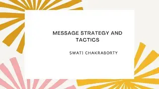 Message Strategy & Tactics