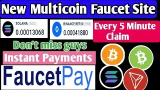 New Multicoin Faucet 2022 || Best Crypto Site || Instant Payments || New Cryptocurrecy Site