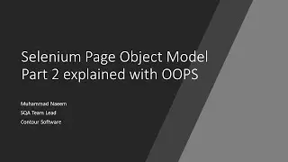 OOP Concepts in Page Object Model Inheritance,Static,Constructor | Page Object Model Part2