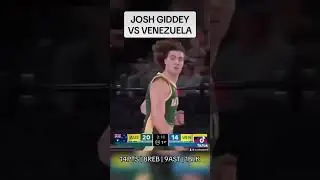 Josh Giddey BALLED OUT vs Venezuela #nba #thunder #joshgiddey #australianboomers #boomers #giddey