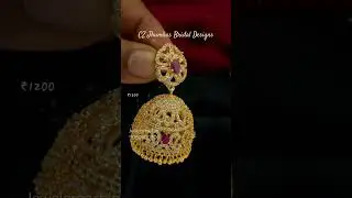 NEW ARRIVALS! Bridal CZ Jhumkas Big Size Screwback Gold Plated #bridal #fashion #jhumka