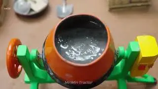 Bridge Collapse Accident  DIY Mini Tractor Builds Strong Brick & Concrete Bridge for Heavy Trucks_R