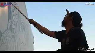 Andry Deblenk Kidung Konveksi mural taman Desa Prajegan kecamatan Sukorejo Kabupaten Ponorogo