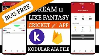 How to develop Dream11 App From Kodular - Bug Free AIA File 🔥
