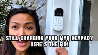 myQ Smart Garage Video Keypad Upgrade | 25ft Power Adapter + Adjustable Mount Installation Guide #ad