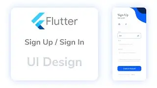 Flutter SignUp | SignIn UI Design | Speed Code