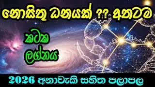 කටක ලග්නය නොසිතු ධනයක් අතටම.... 2026 ලග්න පලාපලය ඉසිවර දැහැන | kataka lagnaya 2026  lagna palapala