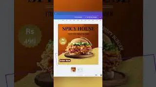 create burger poster tutoria #creative graphic  design by Usman Haidar