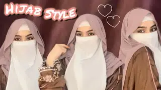 Easy Hijab Style with niqab | Hijab with nosepiece #hijabstyle #hijabtutorial #hijabwithniqab #hijab