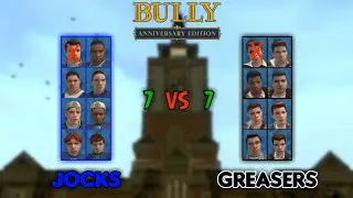 Bully AE: Jocks (No Ted) VS Greasers (No Johnny) (Boss Health)