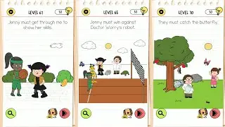 Brain Test 4 Tricky Friends Level 61 - 70 Walkthrough Answer Solved