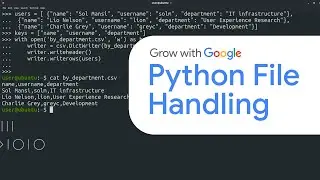 Python File Handling | Google IT Automation with Python Certificate