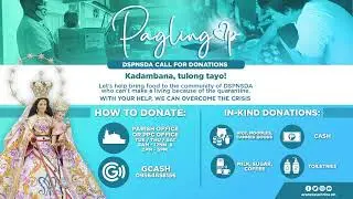 Paglingap: A DSPNSDA Call For Donation - A Telethon for the victims of #Covdid19PH