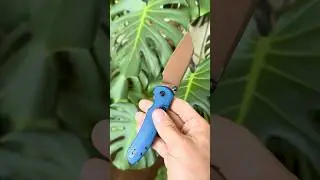 Vosteed Thornton Wayne Walter 14C28N Top Liner Lock Copper Blue Tim Stud Compression knife #edc