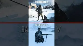 8 Years Difference - BF6 VS BFV Snow Physics 🔥 #battlefield6 #battlefield #bf6 #bfv #gaming