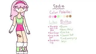 New Oc Sadie Reference Sheet (I change my style too often)