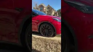 Tesla Model Y powder coated black wheels - thoughts?? #electriccar #teslaev #teslamodely