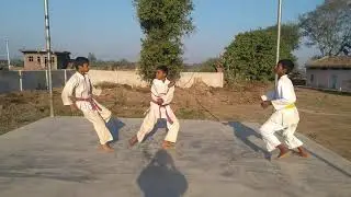 hotokan Karate of JKAI  Kata using method (Bonkai) performance