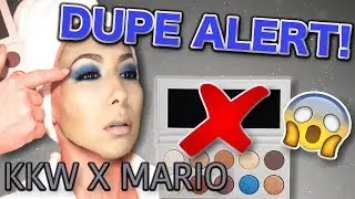 RECREATING KKW X MARIO COLLAB LOOK FOR CHEAP!?! | EASY KIM K BLUE SMOKEY EYESHADOW TUTORIAL |