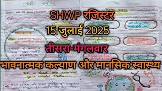 School 🏫 health and wellness program register 2025 ll स्कूल स्वास्थ्य और कल्याण कार्यक्रम रजिस्टर ll