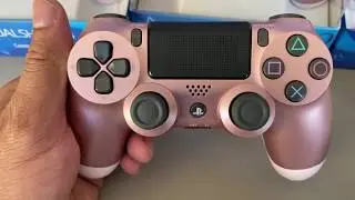CONTROLE JOYSTICK ORIGINAL PS4 OURO ROSA  - DUALSHOCK 4 - ROSE GOLD UNBOXING - PS4 SLIM - PS4 PRO