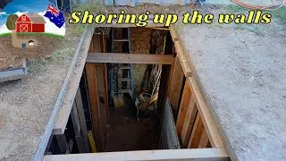 Digging a SECRET BUNKER Part 21 Bunker shoring